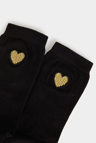 Boîte 4 paires chaussettes dore femme