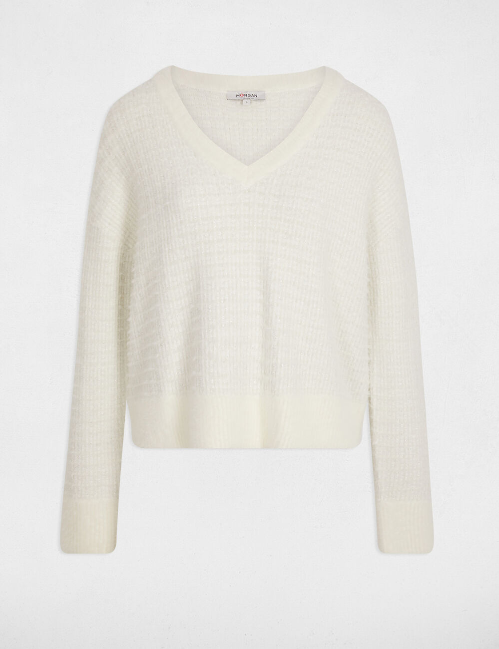 pull maille fantaisie ivoire femme Pull maille fantaisie ivoire femme