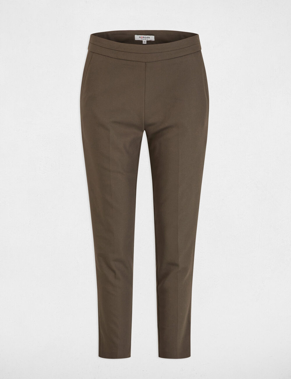 7/8 broek met ceintuur brons vrouw