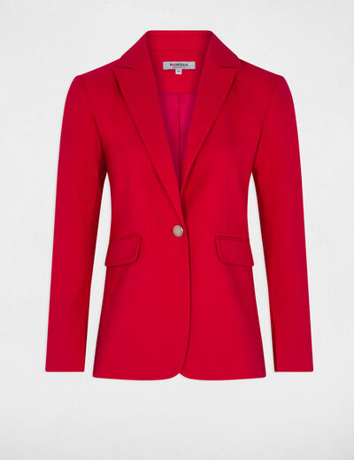 Blazer boutonné rouge moyen femme