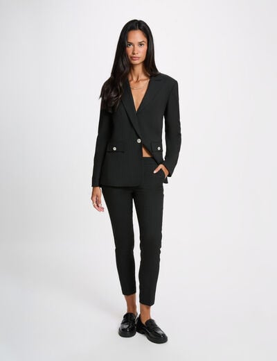 7/8 slim broek zwart vrouw