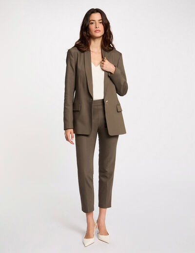 7/8 broek met ceintuur brons vrouw