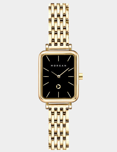 Montre classique jaune or femme