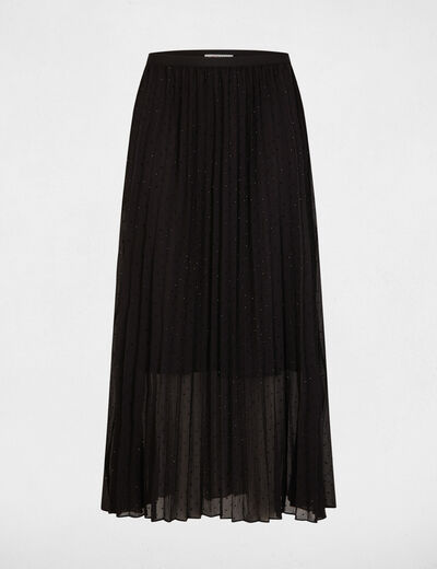 Lange rok met strass zwart vrouw