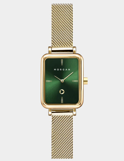 Montre classique jaune or femme