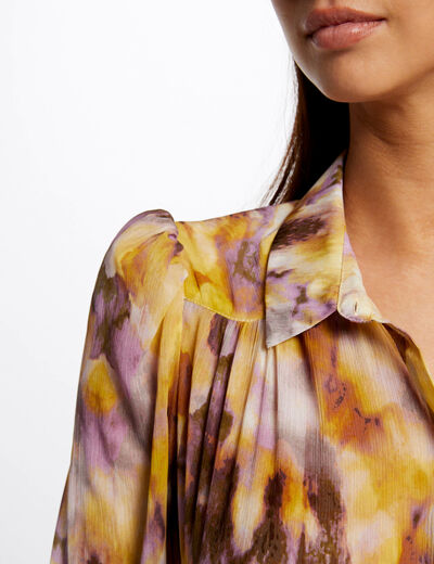 Overhemd met abstracte print meerkleurig vrouw