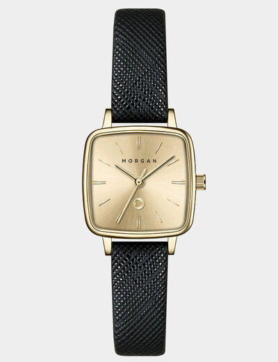 Montre classique jaune or femme