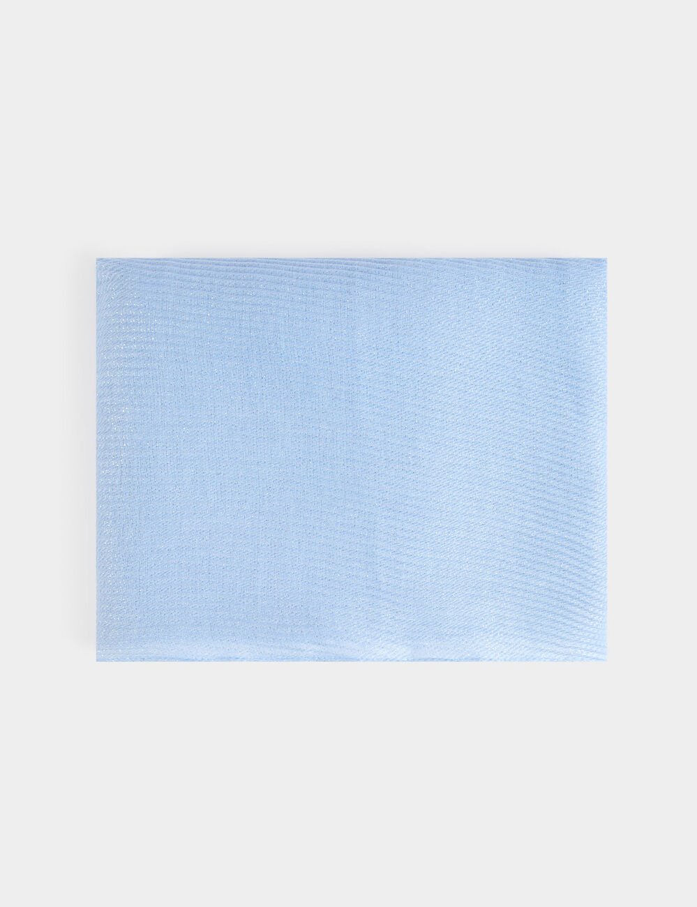 Geplisseerde metallic sjaal bleu vrouw