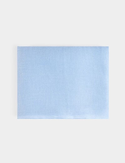 Geplisseerde metallic sjaal bleu vrouw