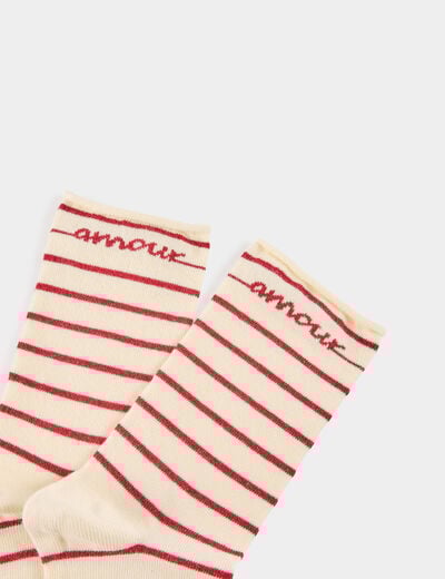 Lot de 3 paires de chaussettes multicolore femme