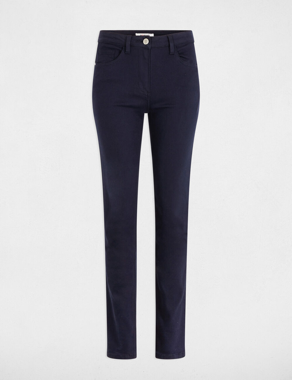 Rechte broek marineblauw vrouw