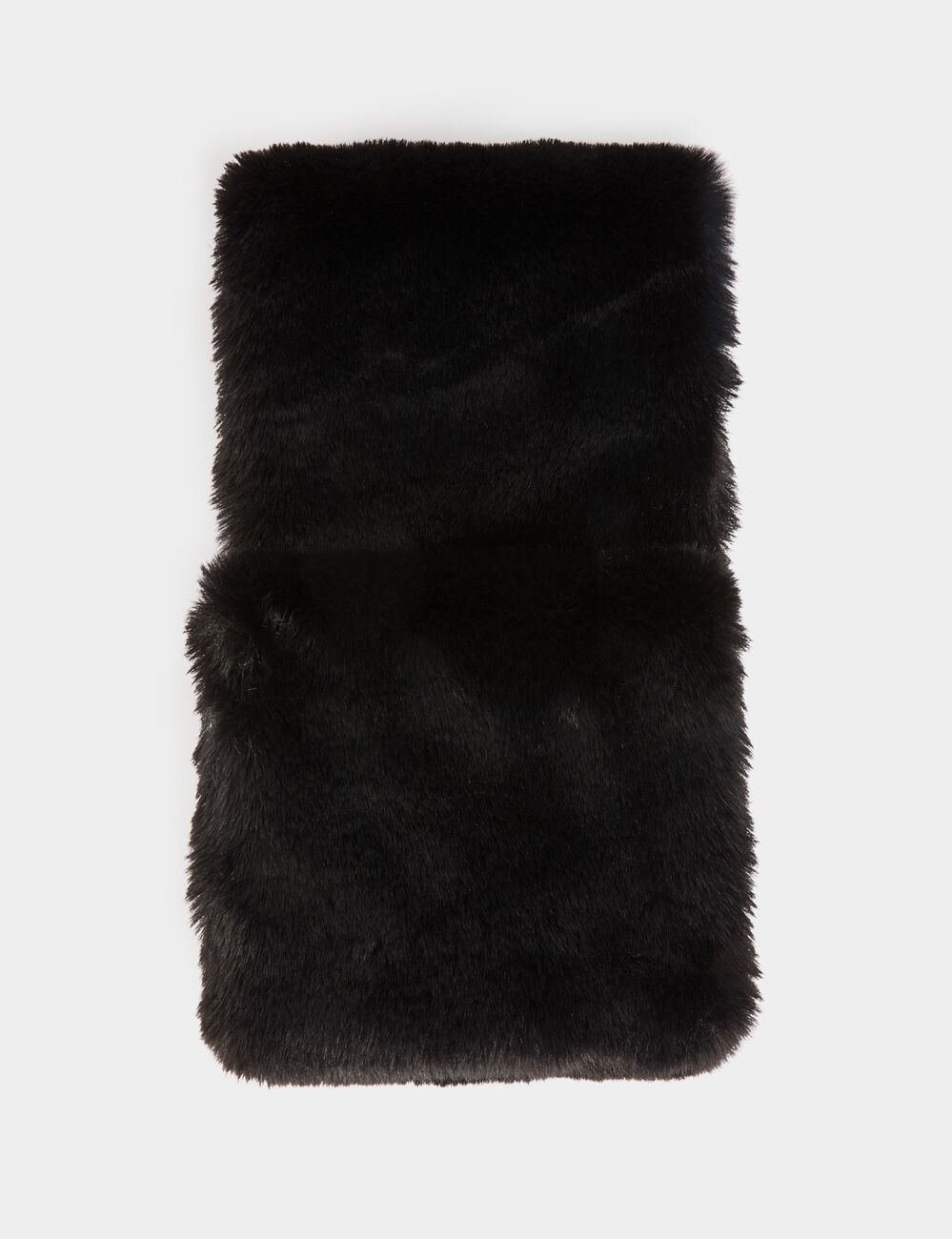 Écharpe fausse fourrure noir femme