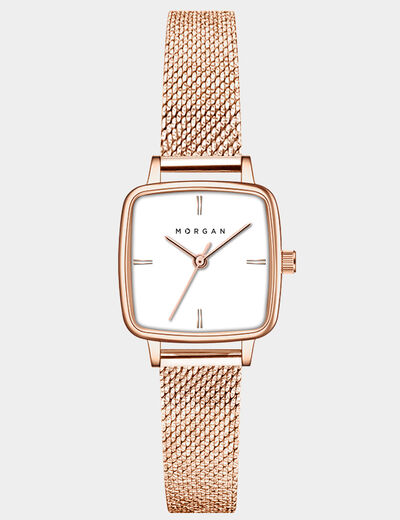 Montre classique rose femme