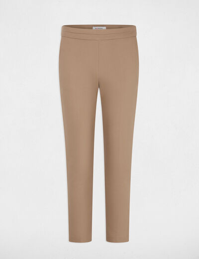7/8 broek met ceintuur taupe vrouw