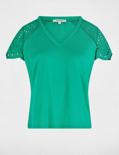 T-shirt met korte mouwen emerald groen vrouw