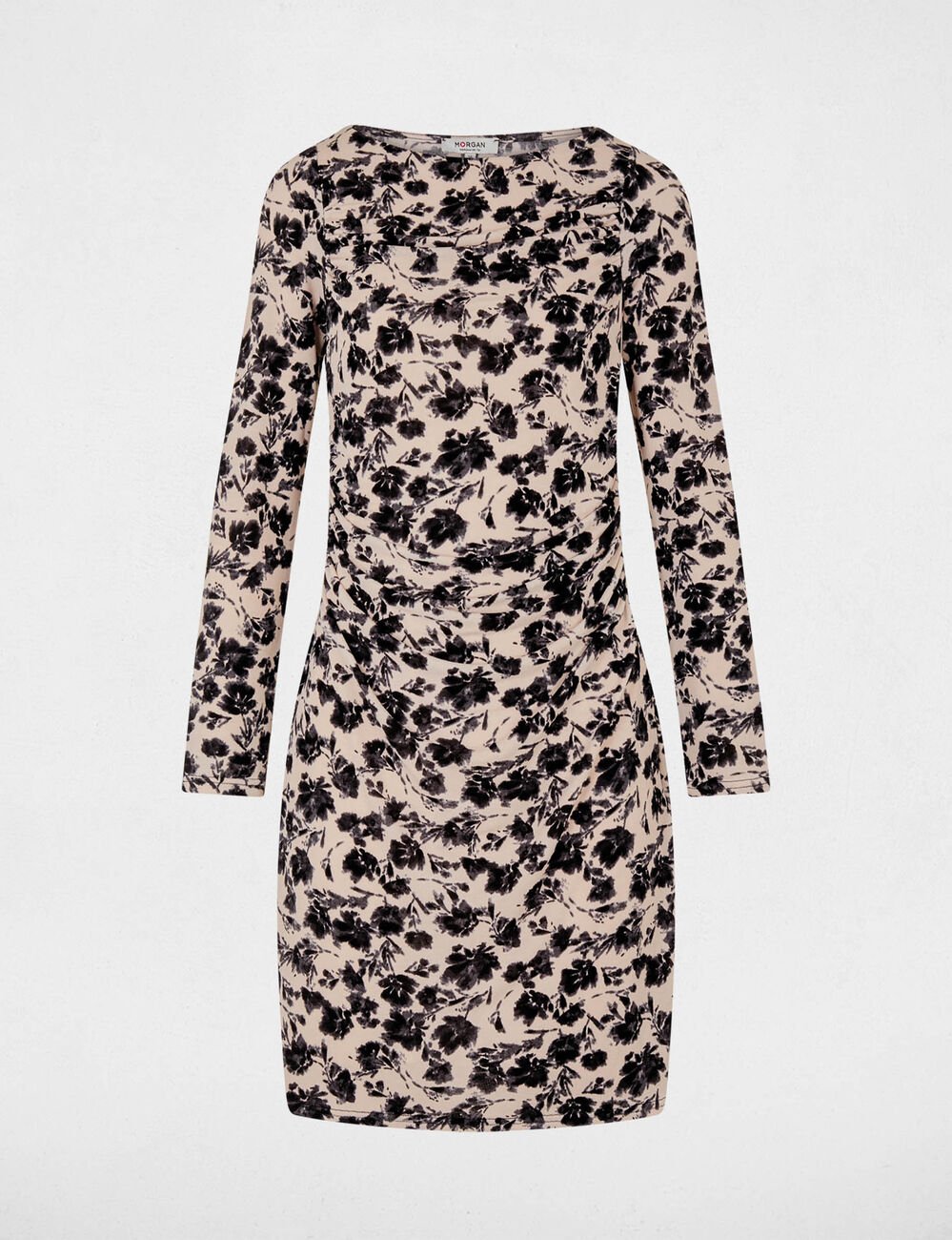 Robe maille imprim&eacute;e multicolore femme