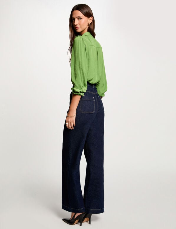 blouse manches longues vert anis femme Blouse manches longues vert anis femme