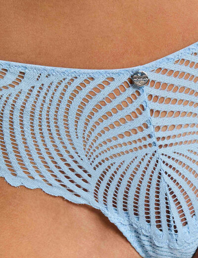 Shorty van kant bleu vrouw