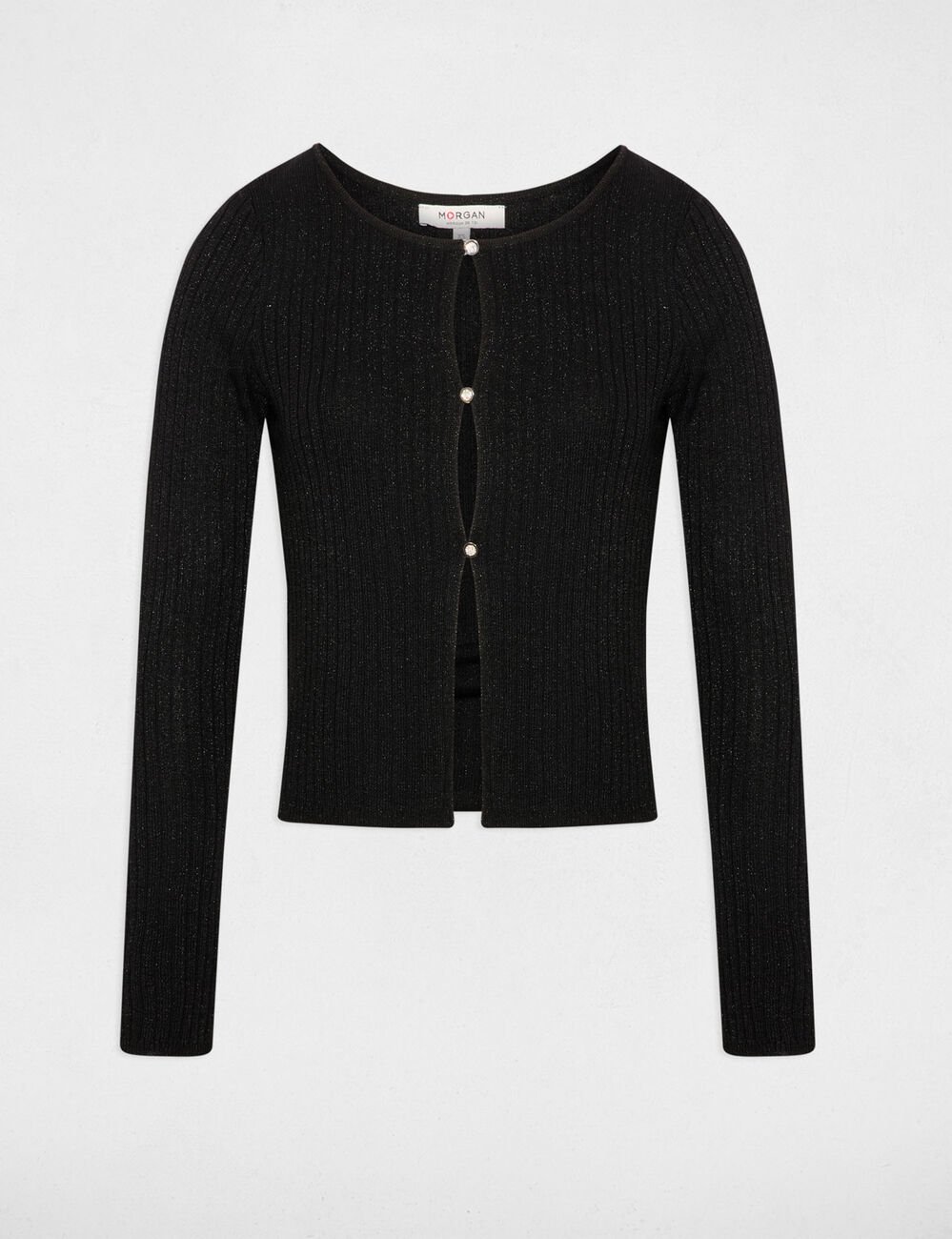 Vest met lange mouwen zwart vrouw