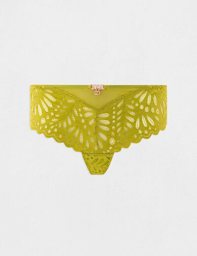 Shorty van kant groen vrouw