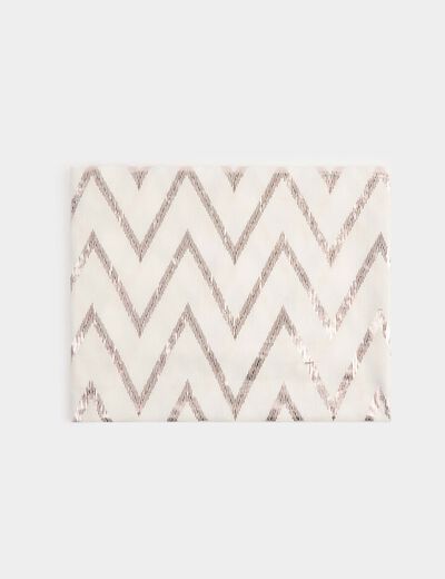 Foulard voile l&eacute;ger ivoire femme