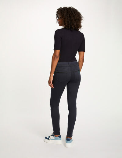 Polo kraag trui marineblauw vrouw