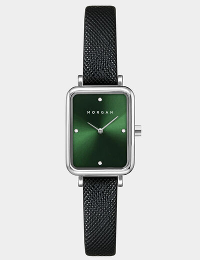 Montre classique couleur argent femme