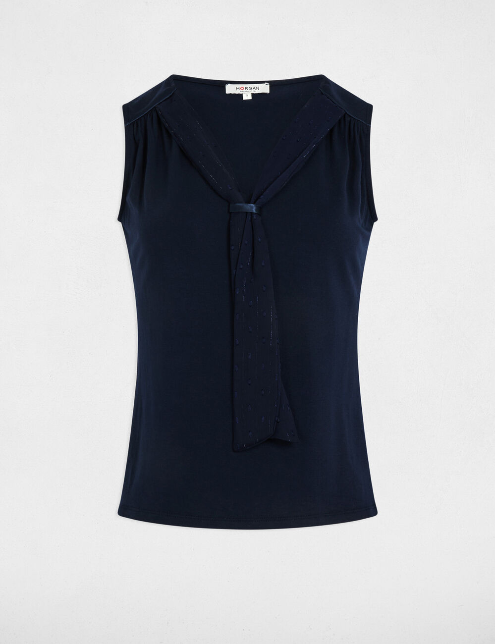 Débardeur sans manches bleu marine femme
