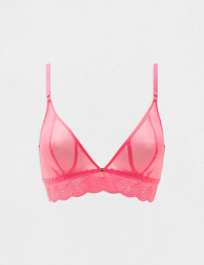 Soutien-gorge souple rose femme