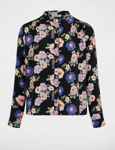 Chemise fluide imprimée multicolore femme