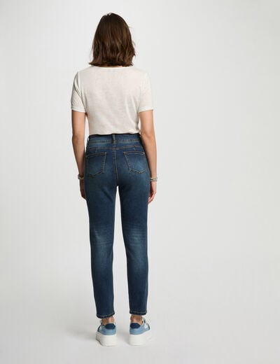 Jeans slim 7/8ème denim stone femme