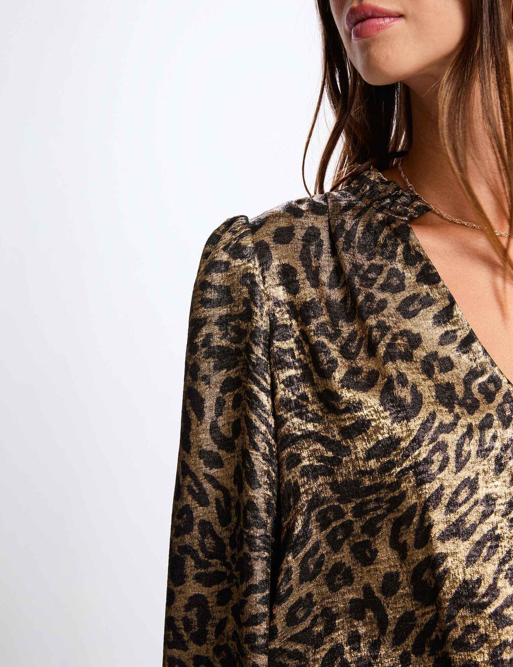 Robe courte ajustée multicolore femme
