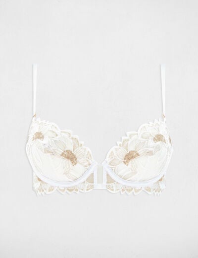 Soutien-gorge à armatures ivoire femme