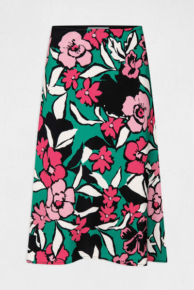 Trapezejurk met bloemenprint veelkleurig vrouw