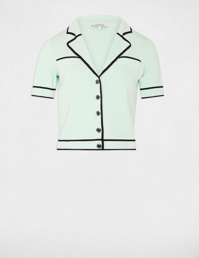 Vest met korte mouwen lichtgroen vrouw