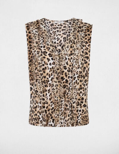Chemise sans manches multicolore femme