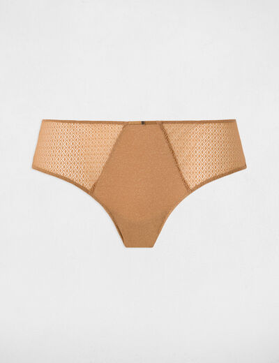 Kant shorty goudgeel vrouw
