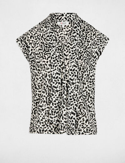 T-shirt met korte mouwen helder wit vrouw