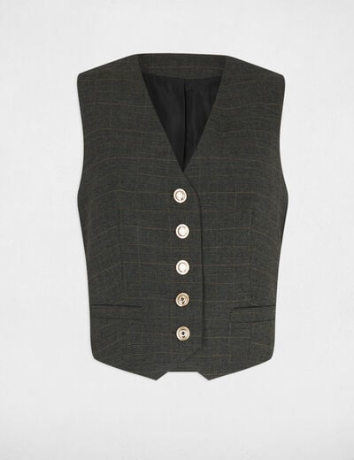 Gilet sans manches ajusté gris moyen femme