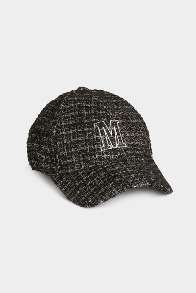 Casquette « M » noir femme