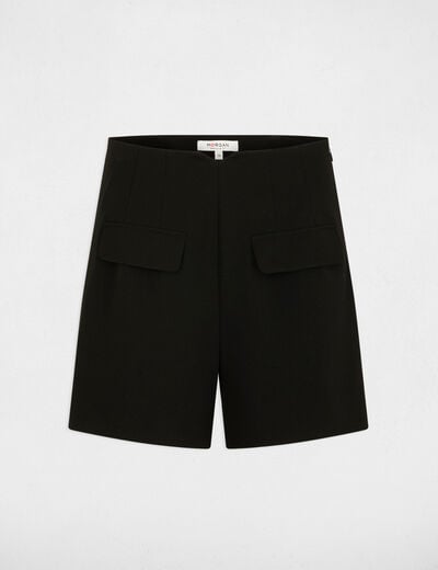High-waist short zwart vrouw