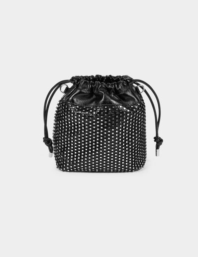 Sac bourse strass noir femme