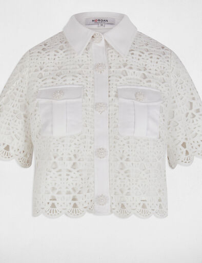 chemise manches courtes blanc femme Chemise manches courtes blanc femme