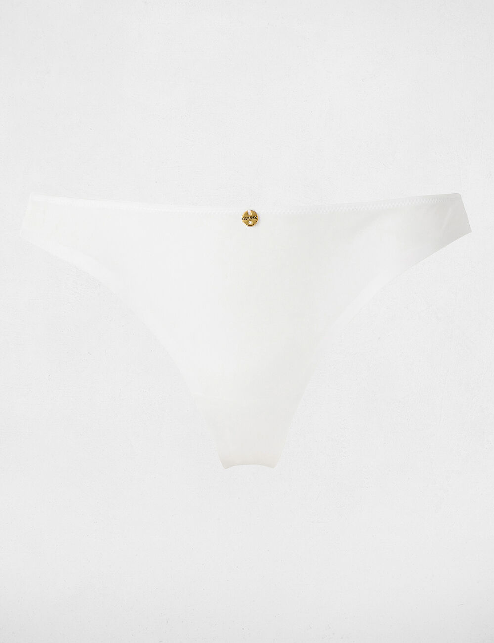 Slip dentelle taille basse blanc femme