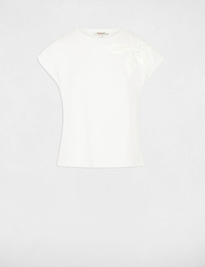 T-shirt manches courtes blanc femme