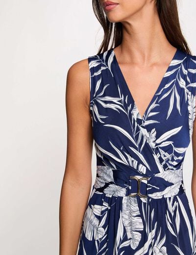 Robe courte d&eacute;collet&eacute; multicolore femme