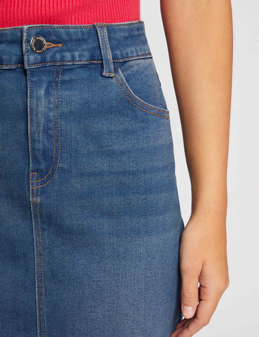 Jupe courte en jean jean stone femme