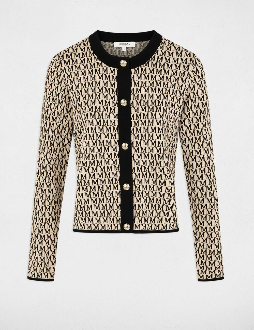Kort vest met print zand vrouw