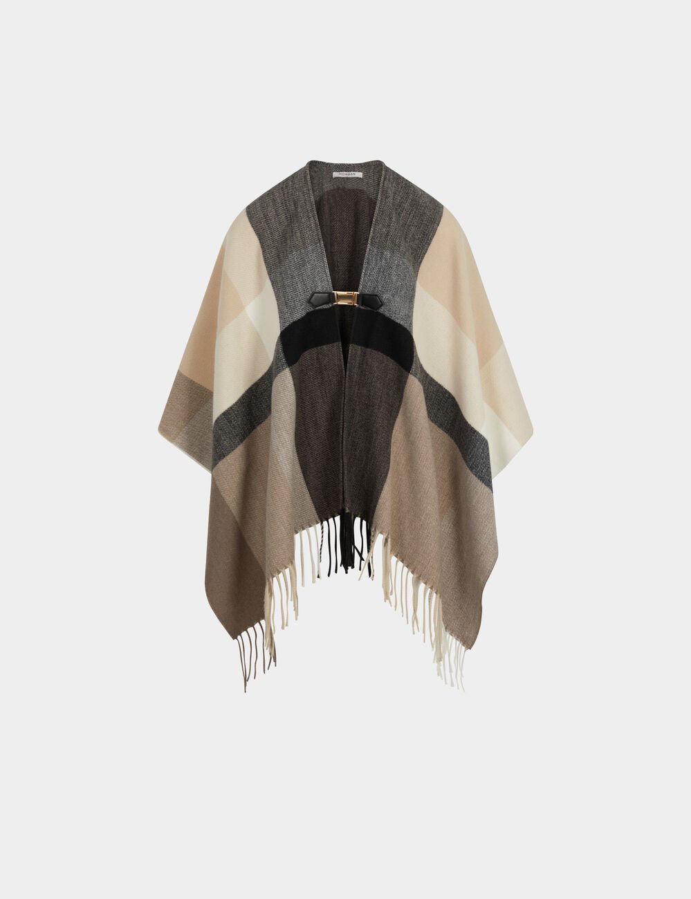 Poncho met open hals meerkleurig vrouw
