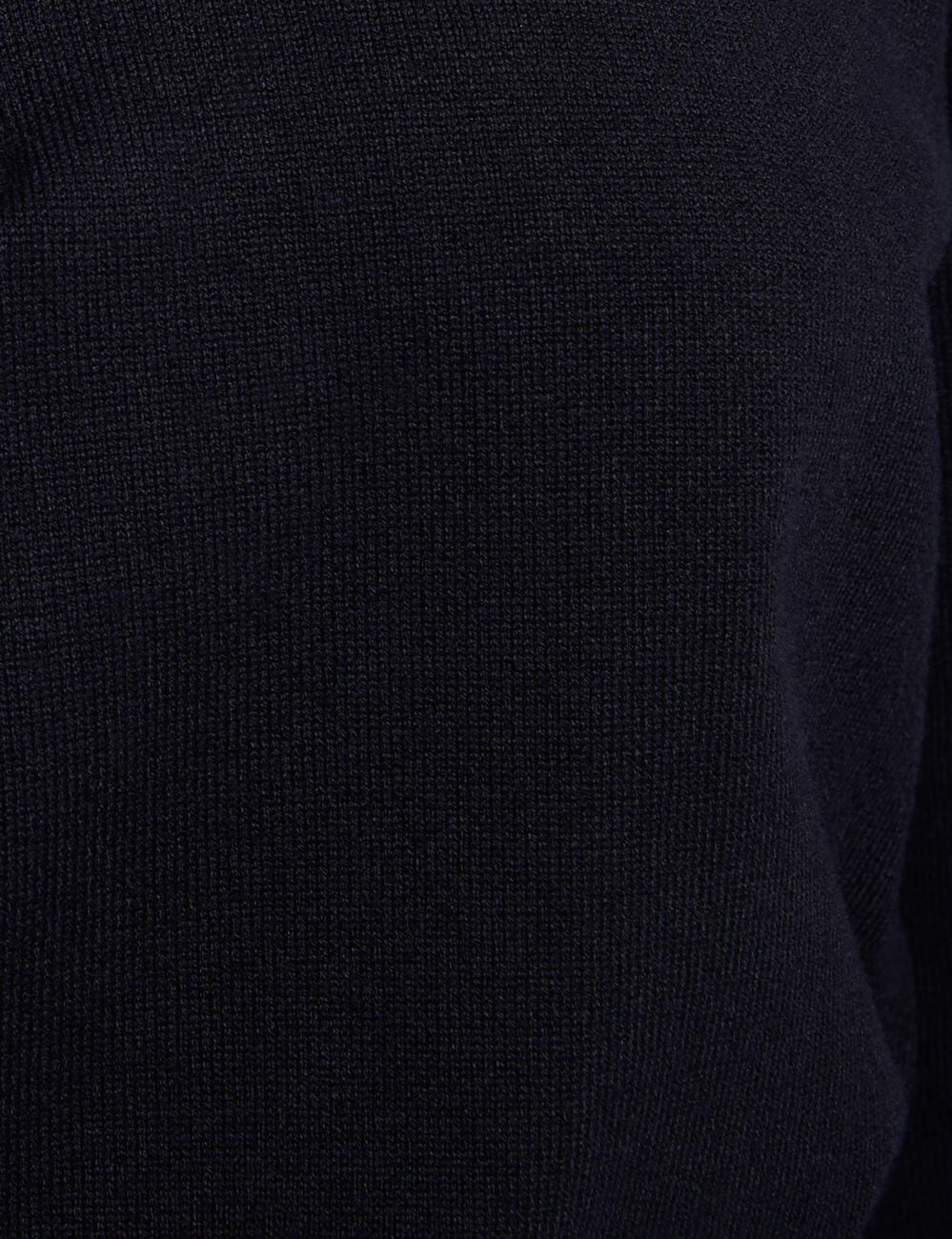 Pull col chemise bleu marine femme